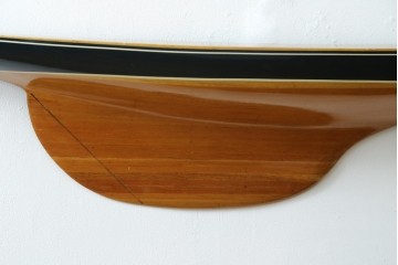 アメリカヴィンテージ　エンデバー号　Half Hull Model(ハーフハルモデル)　木製　船体半面模型のウォールディスプレイ　(R-089574)