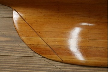 アメリカヴィンテージ　エンデバー号　Half Hull Model(ハーフハルモデル)　木製　船体半面模型のウォールディスプレイ　(R-089574)