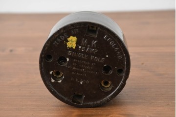 イギリスアンティーク　1930年頃　レトロなベークライトスイッチ3点セット　※ディスプレイ用　(R-089575)