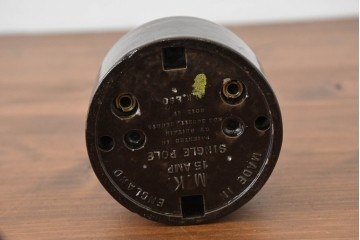 イギリスアンティーク　1930年頃　レトロなベークライトスイッチ3点セット　※ディスプレイ用　(R-089575)