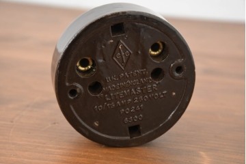 イギリスアンティーク　1930年頃　レトロなベークライトスイッチ3点セット　※ディスプレイ用　(R-089578)