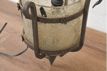 イギリスアンティーク　1920年頃　ロートアイアン　ゴシック調装飾のウォールライト　(R-089585)