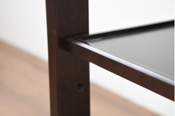 和製ヴィンテージ　希少!　絶版品　北海道民芸家具　クラシカルな佇まいが目を引くキャスターワゴン　(R-089590)