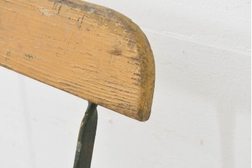 イギリスアンティーク　折り畳み式のガーデンチェア　(R-089592)