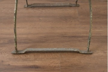 イギリスアンティーク　折り畳み式のガーデンチェア　(R-089593)