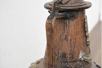 モロッコアンティーク　銅製　真鍮の装飾金具が高級感を高める水差し　(R-089594)
