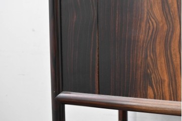 和製ヴィンテージ　縞黒檀　希少な六尺サイズ　はっきりと出た縞模様が美しい飾り棚　(R-089602)