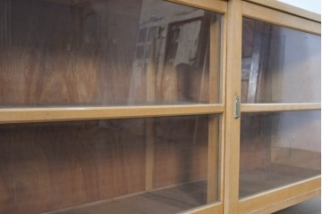《台輪取り付け加工費込み》　和製ヴィンテージ　昭和レトロ　シンプルなデザインのサイドボード　(R-089607)