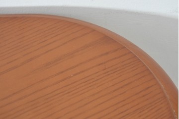 中古　maruni(マルニ木工)　地中海シリーズ　丸みのあるフォルムが上品な伸長式ダイニングテーブル　定価約30万円　(R-089631)