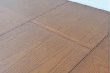 中古　maruni(マルニ木工)　地中海シリーズ　丸みのあるフォルムが上品な伸長式ダイニングテーブル　定価約30万円　(R-089631)