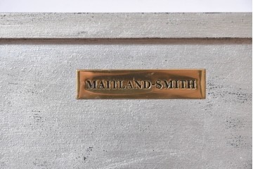 中古　MAITLAND SMITH(メートランドスミス)　シルバーとゴールドの装飾が優雅なコンソールテーブル　(R-089632)