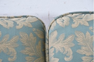 中古　美品　maruni(マルニ木工)　モナコハイ　優雅な花柄ファブリックが上品な2人掛けソファ　定価約26万円　(R-089633)