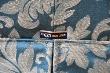中古　美品　maruni(マルニ木工)　モナコハイ　優雅な花柄ファブリックが上品な2人掛けソファ　定価約26万円　(R-089633)