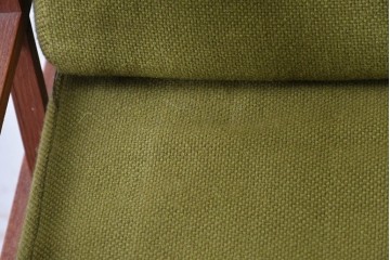 和製ヴィンテージ　国産　チーク材　北欧デザインの1人掛けソファ　(R-089634)