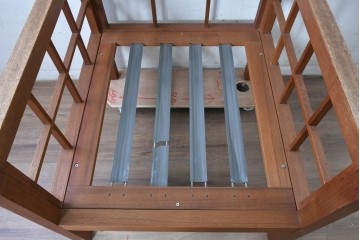 和製ヴィンテージ　国産　チーク材　北欧デザインの1人掛けソファ　(R-089634)