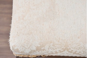 イギリスアンティーク　ターニングレッグが上品なロングスツール　(R-089635)