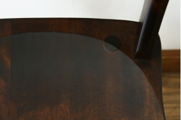 中古　松本民芸家具　背もたれの挽き物加工がお洒落な#49A型ワイコムチェア　定価約10万7千円　(R-089642)