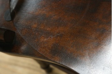 中古　松本民芸家具　背もたれの挽き物加工がお洒落な#49A型ワイコムチェア　定価約10万7千円　(R-089642)