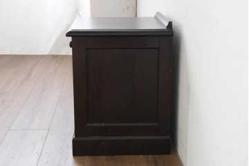 中古　北海道民芸家具　引き出し付きのサイドテーブル　(R-089643)