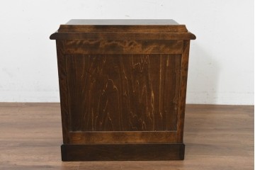 中古　北海道民芸家具　引き出し付きのサイドテーブル　(R-089643)