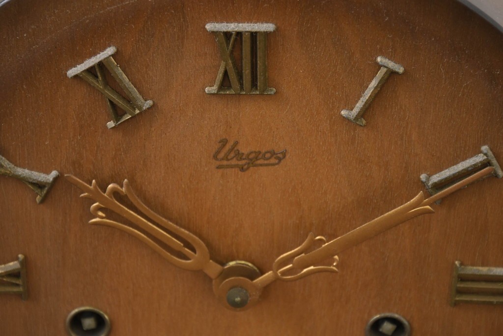 ヴィンテージ時計　ドイツ　Urgos(ウルゴス)　流れるような曲線が美しい置き時計　(R-089644)