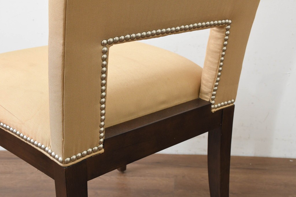 中古　アメリカ最高級ブランド　Century Furniture(センチュリー・ファニチャー)　洗練されたモダンな佇まいのダイニングチェア3脚セット　定価(3脚合計)約135万円　(R-089646)
