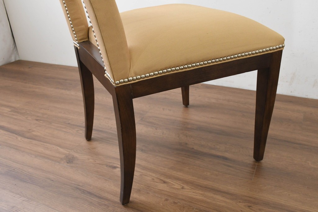 中古　アメリカ最高級ブランド　Century Furniture(センチュリー・ファニチャー)　洗練されたモダンな佇まいのダイニングチェア3脚セット　定価(3脚合計)約135万円　(R-089646)