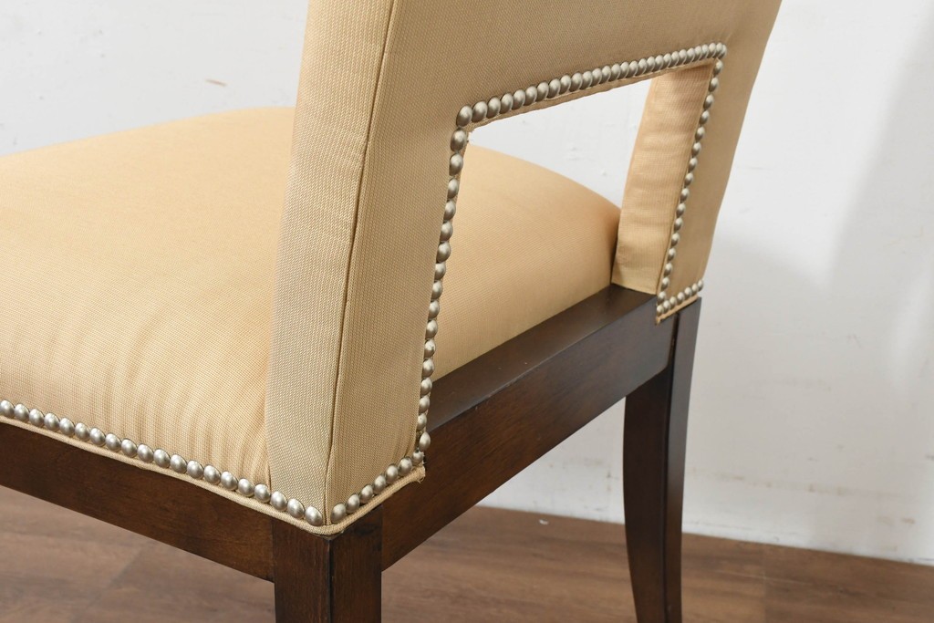 中古　アメリカ最高級ブランド　Century Furniture(センチュリー・ファニチャー)　洗練されたモダンな佇まいのダイニングチェア3脚セット　定価(3脚合計)約135万円　(R-089646)