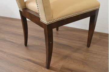 中古　アメリカ最高級ブランド　Century Furniture(センチュリー・ファニチャー)　洗練されたモダンな佇まいのダイニングチェア3脚セット　定価(3脚合計)約135万円　(R-089646)