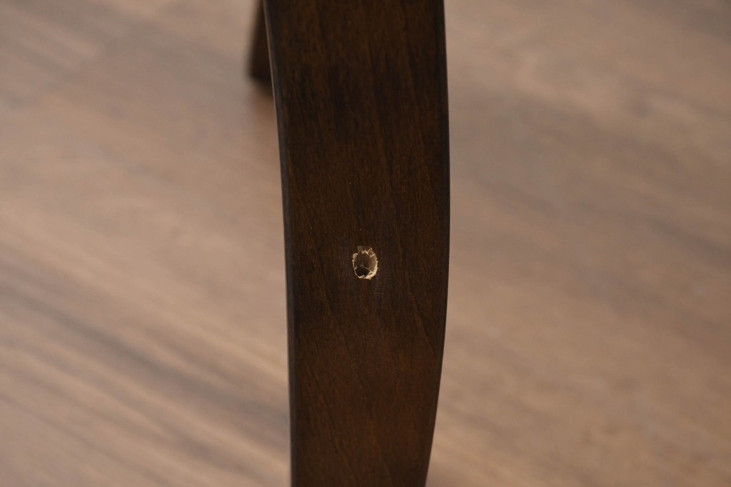 中古　アメリカ最高級ブランド　Century Furniture(センチュリー・ファニチャー)　洗練されたモダンな佇まいのダイニングチェア3脚セット　定価(3脚合計)約135万円　(R-089646)