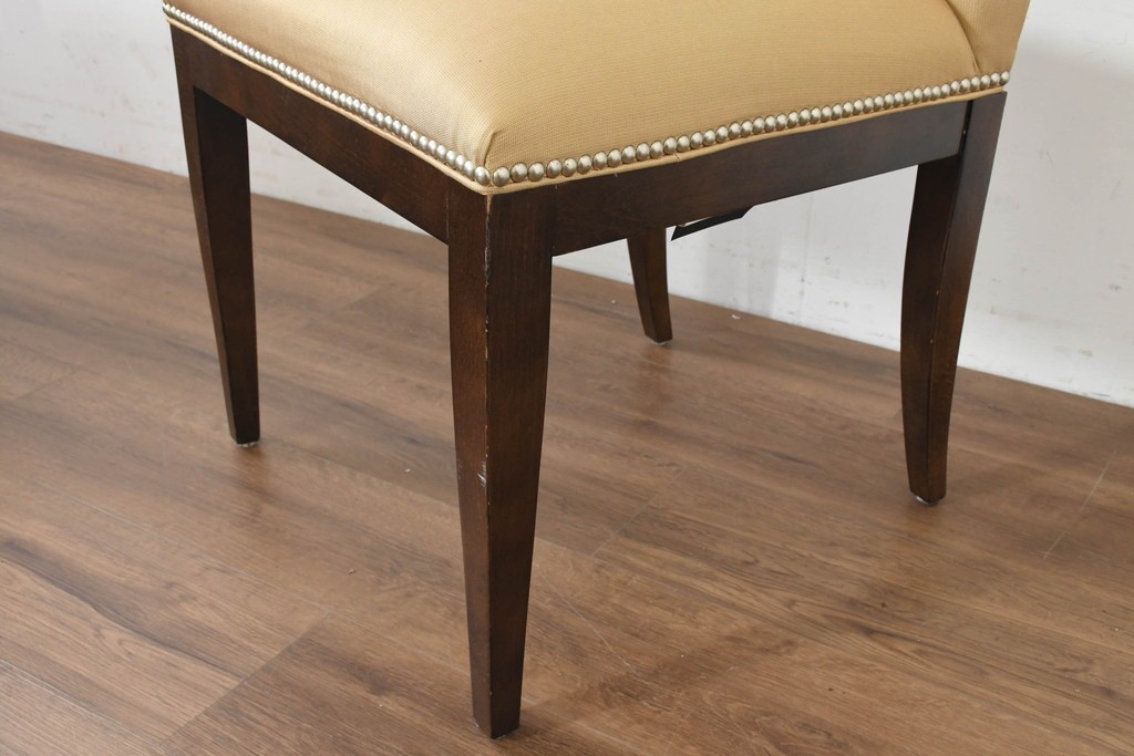 中古　アメリカ最高級ブランド　Century Furniture(センチュリー・ファニチャー)　洗練されたモダンな佇まいのダイニングチェア3脚セット　定価(3脚合計)約135万円　(R-089646)