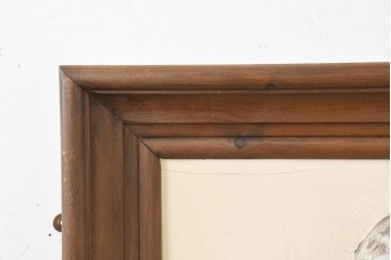 【簡易リペア限定品】　ヨーロッパヴィンテージ　1960年から1970年頃　石膏　立体的な人物像が目を引くウォールアート　(R-089652)