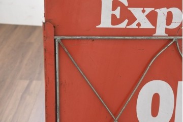 イギリスヴィンテージ　Sunday Express・Daily Expressの両面使いができるスタンド看板　(R-089653)
