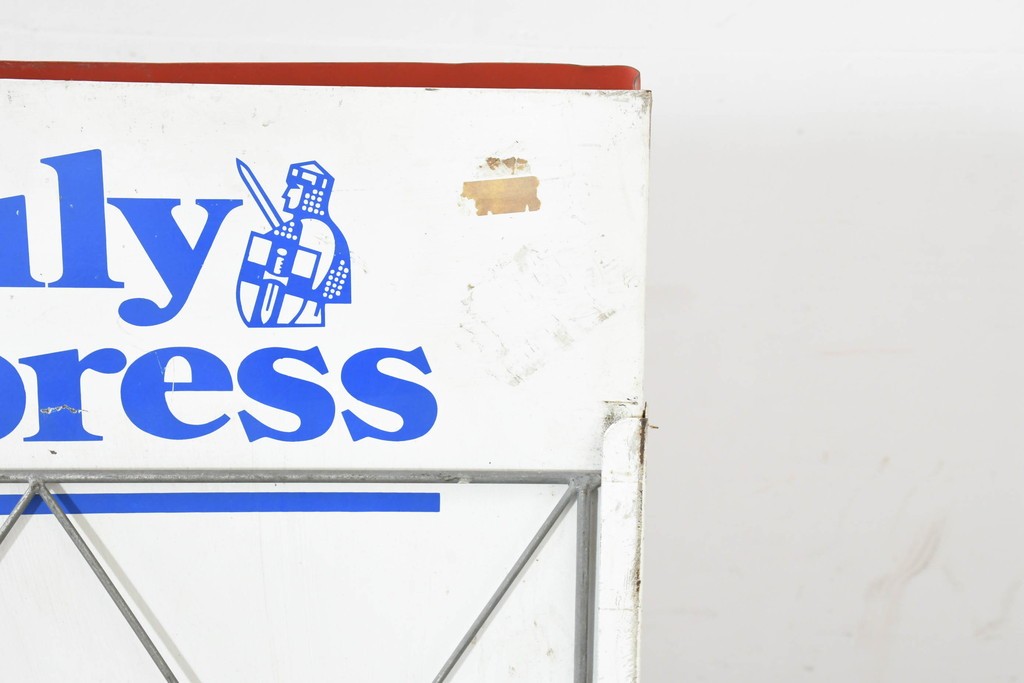 イギリスヴィンテージ　Sunday Express・Daily Expressの両面使いができるスタンド看板　(R-089653)