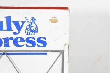イギリスヴィンテージ　Sunday Express・Daily Expressの両面使いができるスタンド看板　(R-089653)