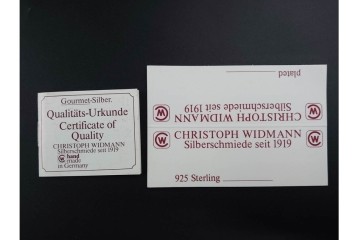 ドイツ　クリストフ・ウィドマン(CHRISTOPH WIDMANN)　W90　シルバープレート(銀メッキ)　繊細な装飾が魅力のカトラリーなど20点セット　外箱付き　(R-089656)