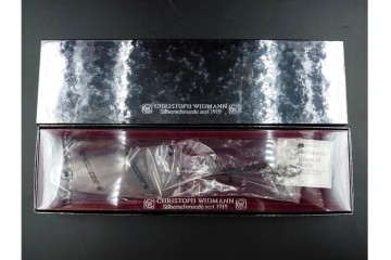 ドイツ　クリストフ・ウィドマン(CHRISTOPH WIDMANN)　W90　シルバープレート(銀メッキ)　繊細な装飾が魅力のカトラリーなど20点セット　外箱付き　(R-089656)
