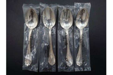 フランス　Christofle(クリストフル)　シルバーコーティング　CLUNY(クリュニー)・RUBANS(リュバン)・MARLY(マルリー)　カトラリー92点セット　収納袋・外箱付き　(R-089657)