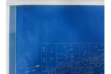 旧代々木練兵場(現ワシントンハイツ)　「日本政府及連合軍総司令部最高司令官」の記載あり　軍用地の青写真(図面)2枚セット　(R-089663)