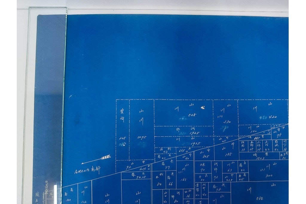 旧代々木練兵場(現ワシントンハイツ)　「日本政府及連合軍総司令部最高司令官」の記載あり　軍用地の青写真(図面)2枚セット　(R-089663)