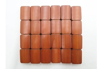 戦前　背竹牌(骨牌)　麻雀牌・点棒・サイコロのセット　収納箱付き　(R-089665)