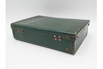 戦前　背竹牌(骨牌)　麻雀牌・点棒・サイコロのセット　収納箱付き　(R-089665)