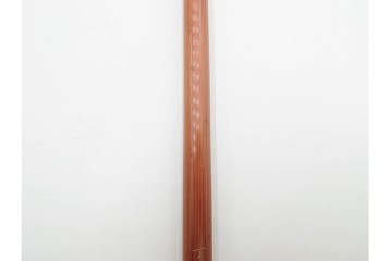 竹材　漢詩彫刻が施された香筒　在銘　共箱付き　(R-089668)