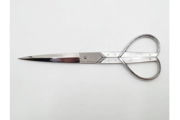ドイツ　Solingen(ゾーリンゲン)　 ZWILLING J.A. HENCKELS(ツヴィリング J.A. ヘンケルス) 　マザーパールをあしらったスリードール鋏　外箱付き　(R-089669)