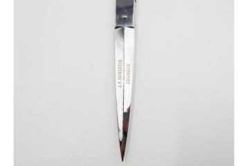 ドイツ　Solingen(ゾーリンゲン)　 ZWILLING J.A. HENCKELS(ツヴィリング J.A. ヘンケルス) 　マザーパールをあしらったスリードール鋏　外箱付き　(R-089669)