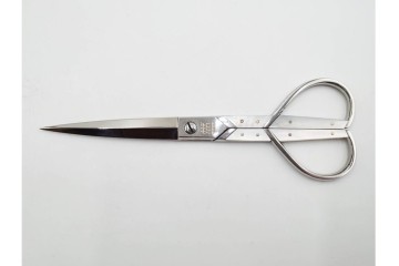 ドイツ　Solingen(ゾーリンゲン)　 ZWILLING J.A. HENCKELS(ツヴィリング J.A. ヘンケルス) 　マザーパールをあしらったスリードール鋏　外箱付き　(R-089669)
