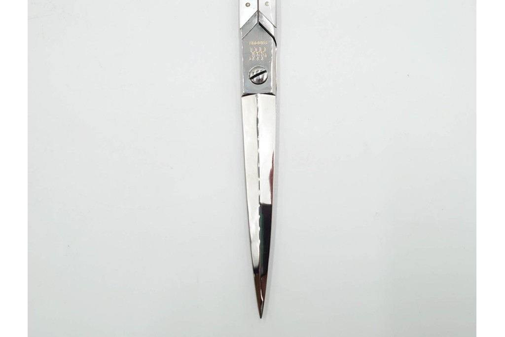 ドイツ　Solingen(ゾーリンゲン)　 ZWILLING J.A. HENCKELS(ツヴィリング J.A. ヘンケルス) 　マザーパールをあしらったスリードール鋏　外箱付き　(R-089669)