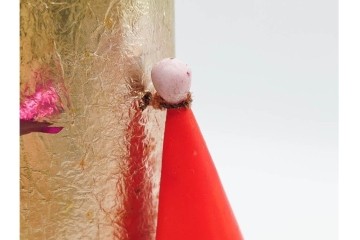 昭和レトロ　当時物　不二家　ソフビ製　サンタ姿のペコちゃんが可愛らしいクリスマスブーツなどのセット　(R-089673)