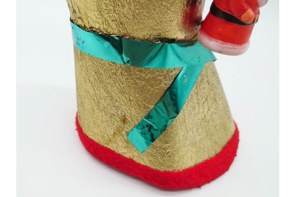昭和レトロ　当時物　不二家　ソフビ製　サンタ姿のペコちゃんが可愛らしいクリスマスブーツなどのセット　(R-089673)
