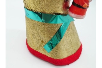 昭和レトロ　当時物　不二家　ソフビ製　サンタ姿のペコちゃんが可愛らしいクリスマスブーツなどのセット　(R-089673)